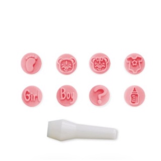 kit carimbos ROSA BABY para brigadeiros ou doces de festa chá de bebê em Oferta na Shopee