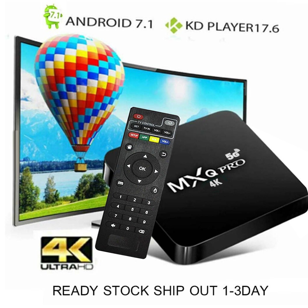 ##smart Tv Box Mxq Pro 4k Android 7.1 Tv Box Amlogic S905w Quad Core ...