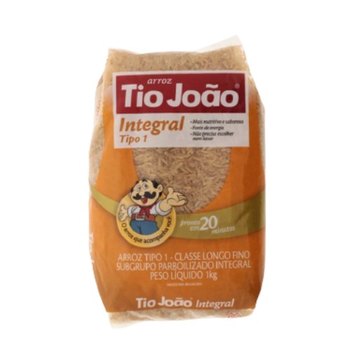 Arroz Parboilizado Integral Tio Joao 1kg | Shopee Brasil