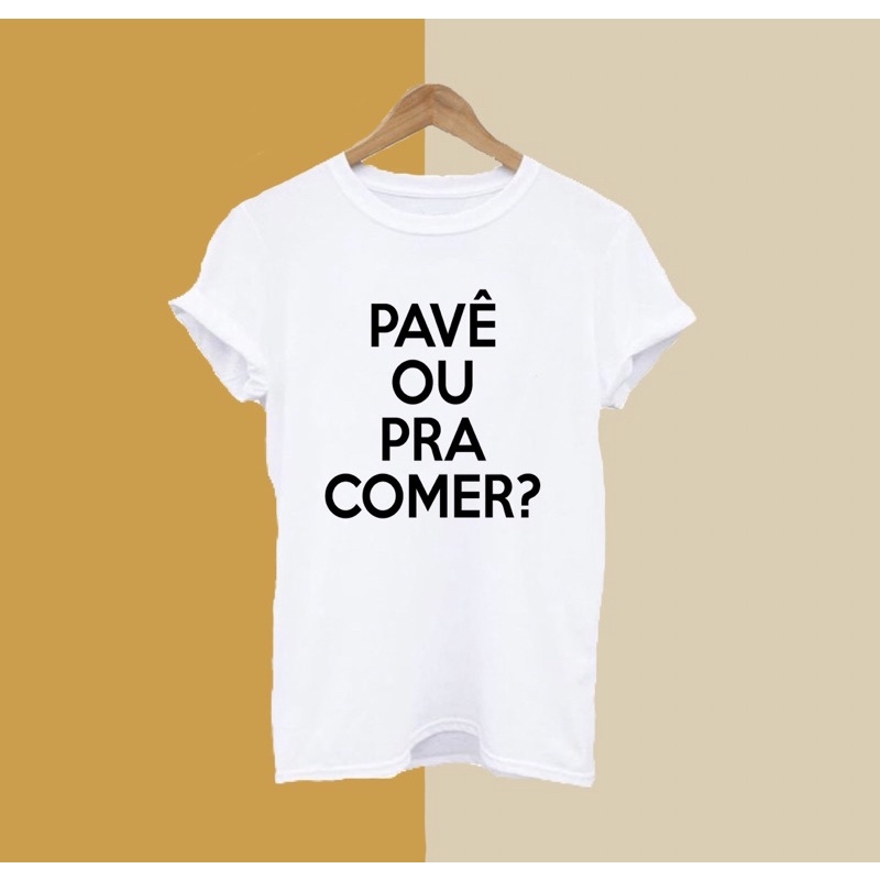 Camiseta Blusa Frase - Pavê ou pra comer? / Natal