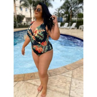 Bory Body Maiô Plus size Regata Estampado Feminino em Oferta na Shopee