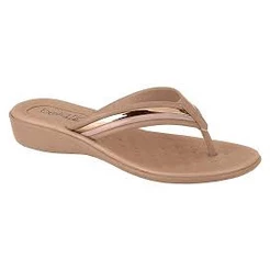 Chinelo De Dedo Feminino Beira Rio Conforto Rosa/creme Super Confortável 8224.804