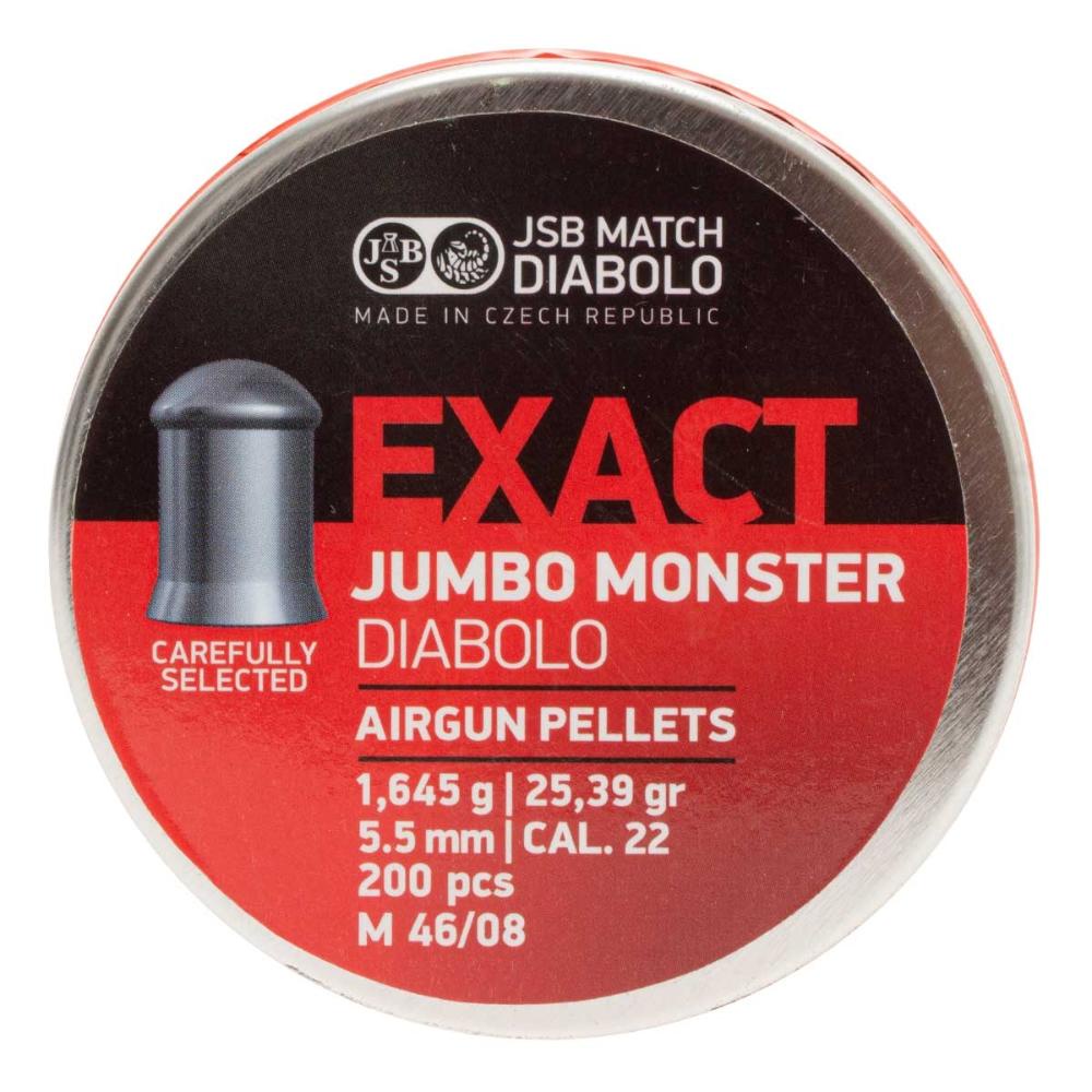 JSB EXACT JUMBO DIABOLO M 46/08 5.52 mm .22 250 pcs 1.030g 15.89gr airgun pellet 