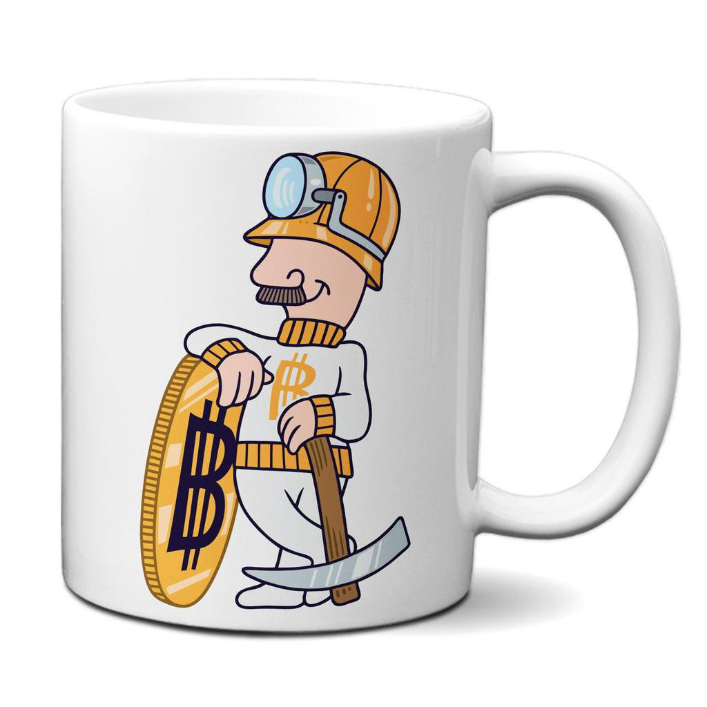 Caneca Personalizada Minerador Bitcoin Criptomoeda