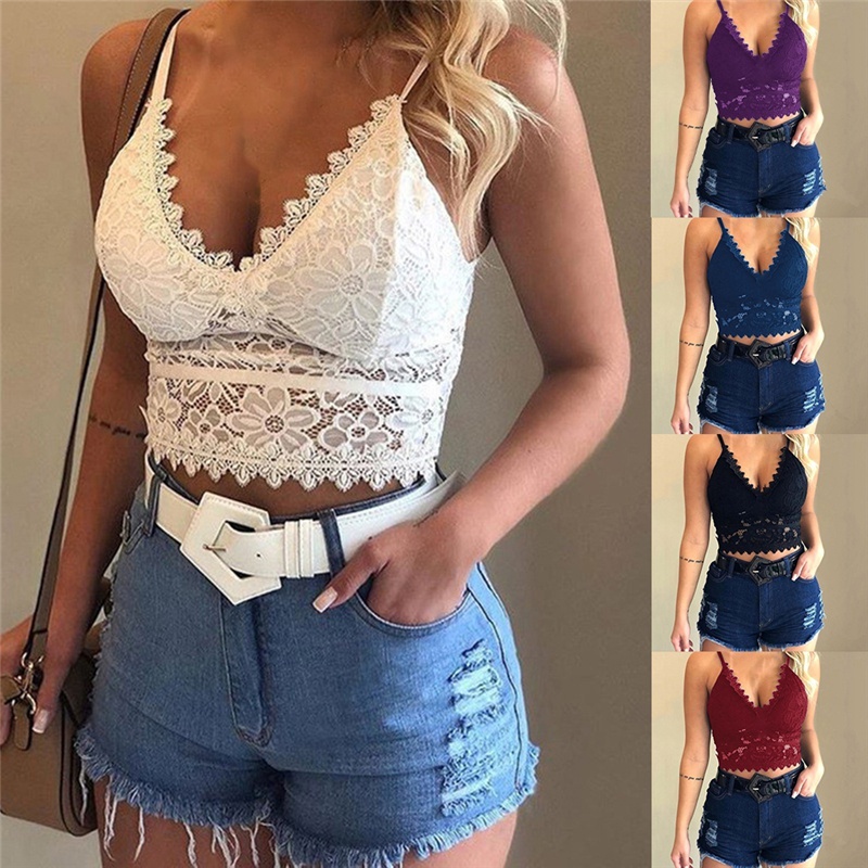 lace spaghetti top