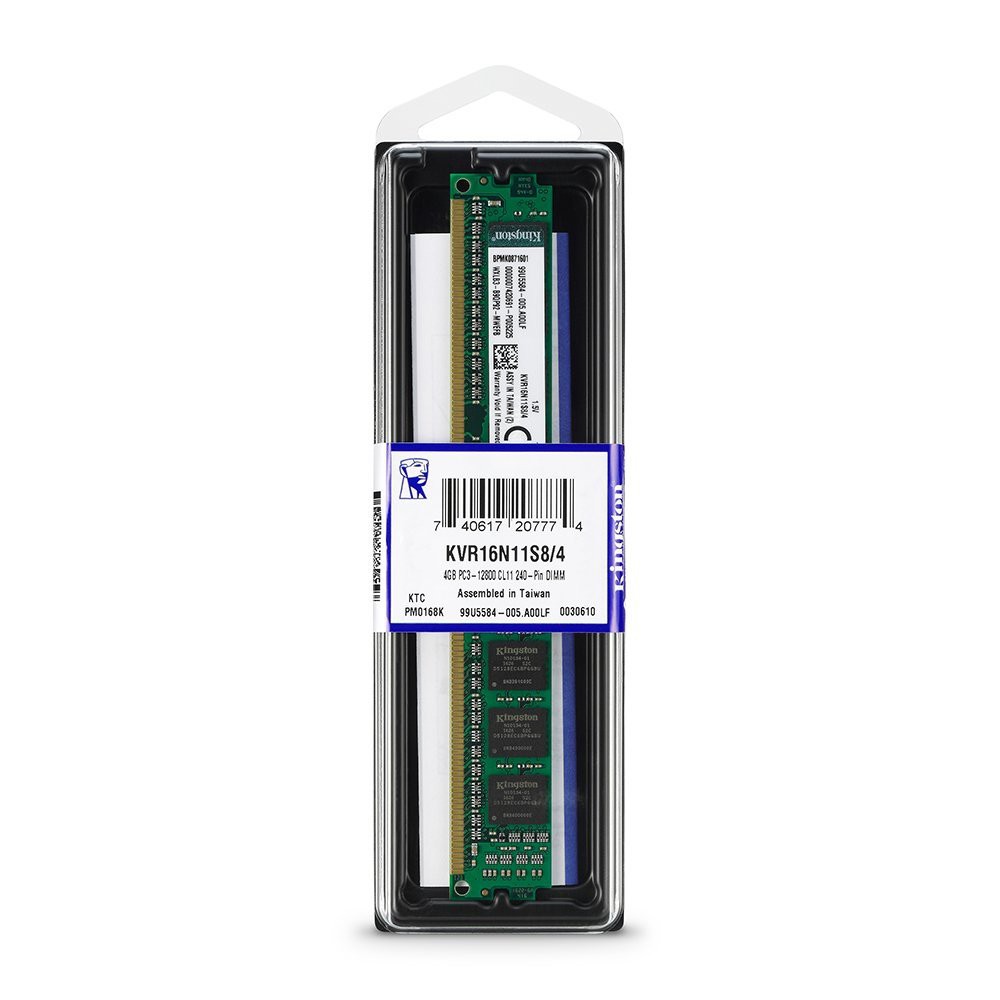 Kingston Valor De Memória Ram 4gb 1600mhz Pc3-12800 Ddr3 Dimm Memória ...