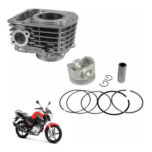 Kit Cilindro Motor Camisa Pistão Factor 125i 2017 Em Diante