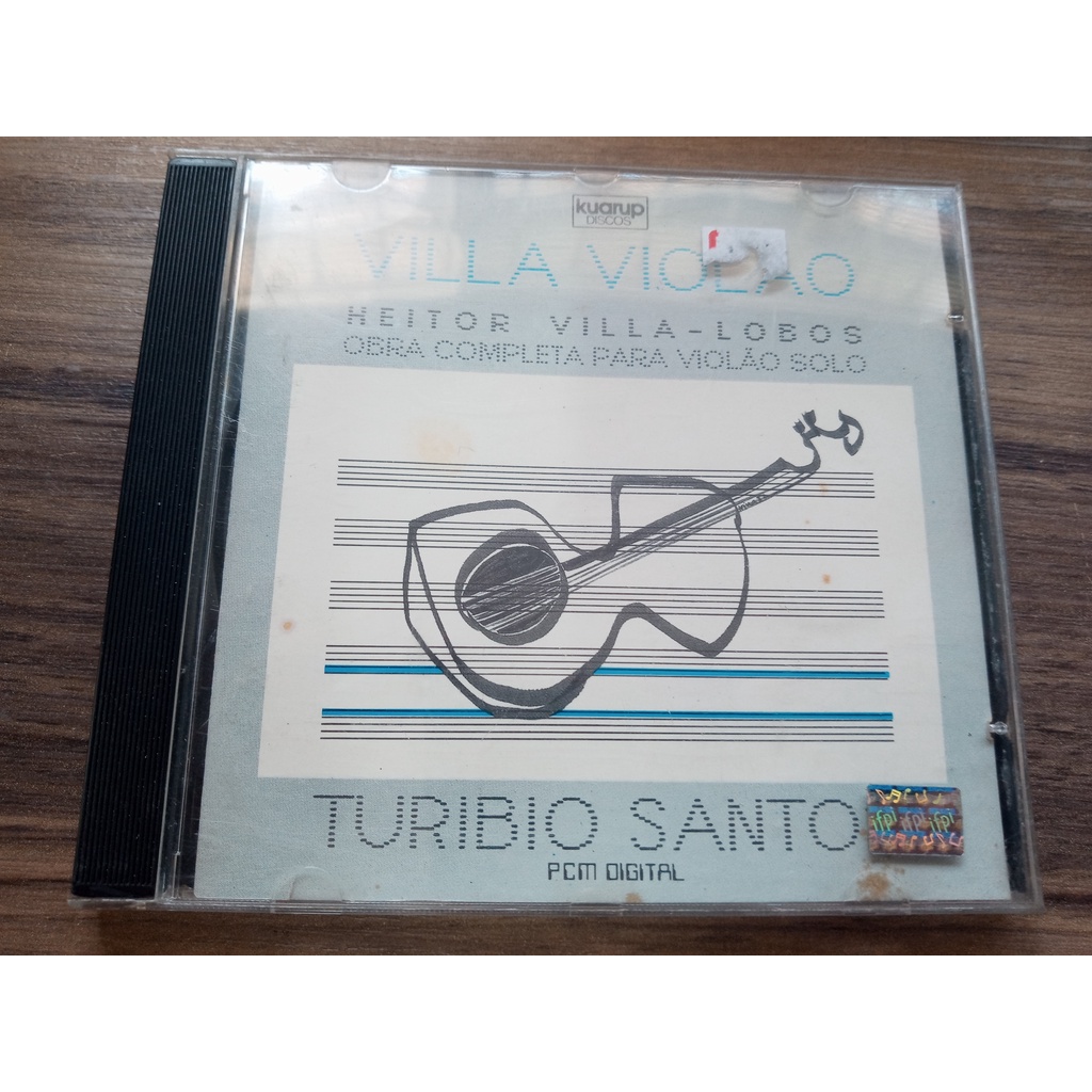 CD Turibio Santos e Heitor Villa-Lobos Obra completa para Violão Solo
