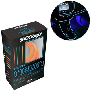 Fita Led Luz Interna Neon Painel 1m Metro Tunning Laranja em Oferta na Shopee