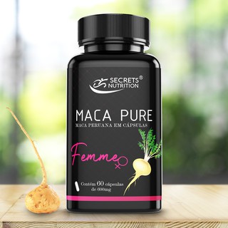 Maca Peruana Para Mulheres 100% Maca Pure Secrets Nutrition vitamina Feminina aumenta libido disposição revigorante fisico mental materia prima importada do peru original