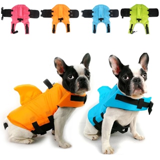 Colete salva-vidas verão tubarão para cães roupa de banho para animais de estimação em Oferta na Shopee