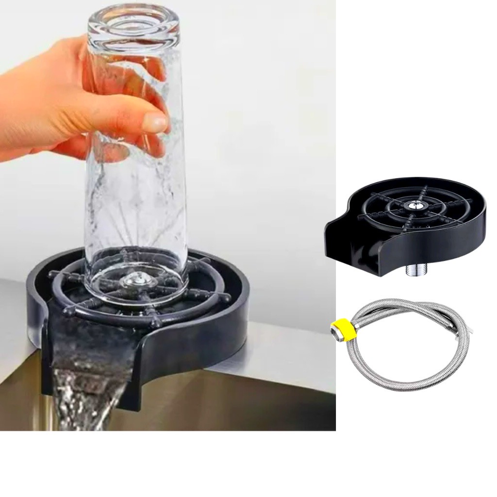 Lavadora Lava Copos Automático de Pia para Copos, Taças e Coqueteleira para Cozinha Bar Restaurante Lanchonete Padaria