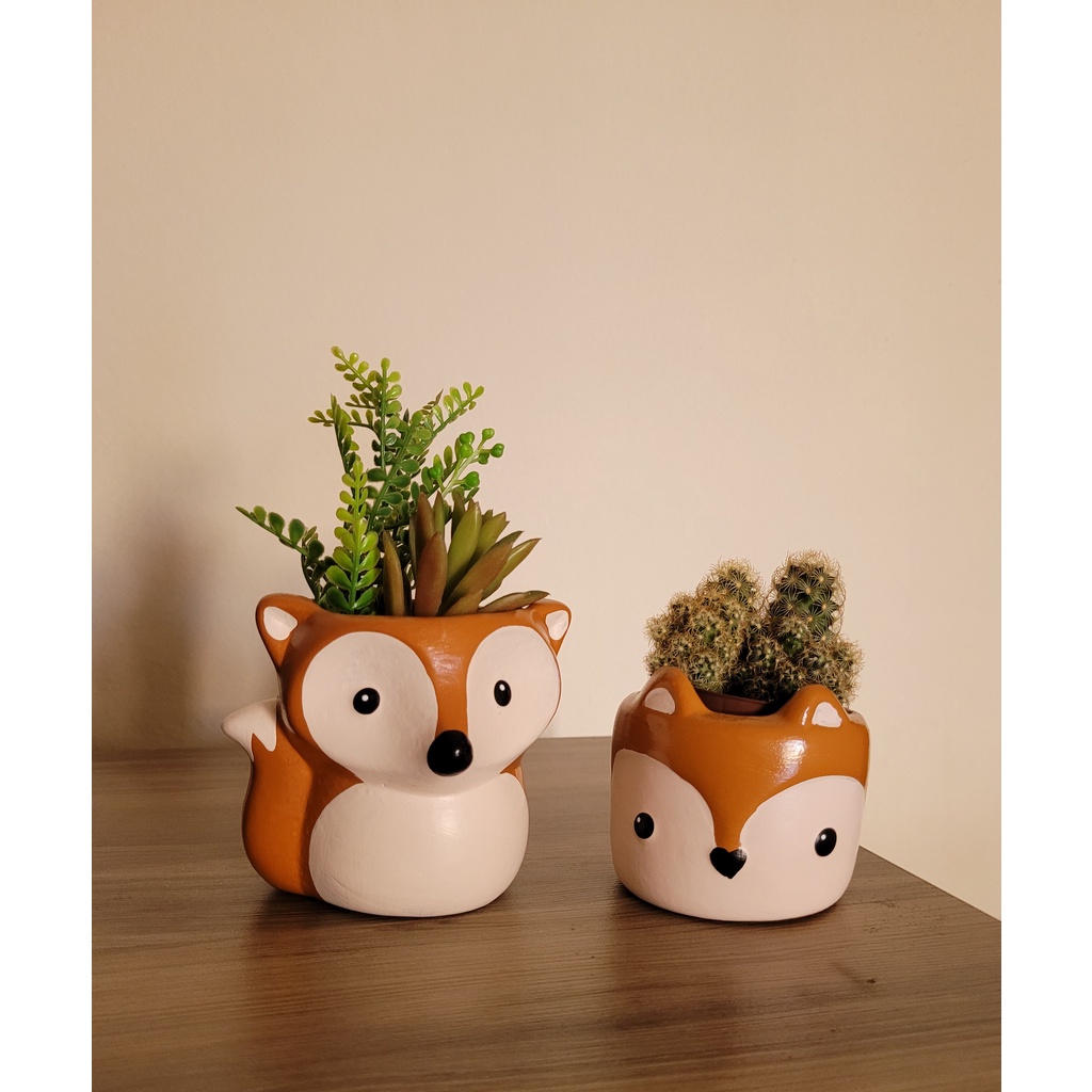 Vaso Cachepô ceramica bichinhos Suculentas