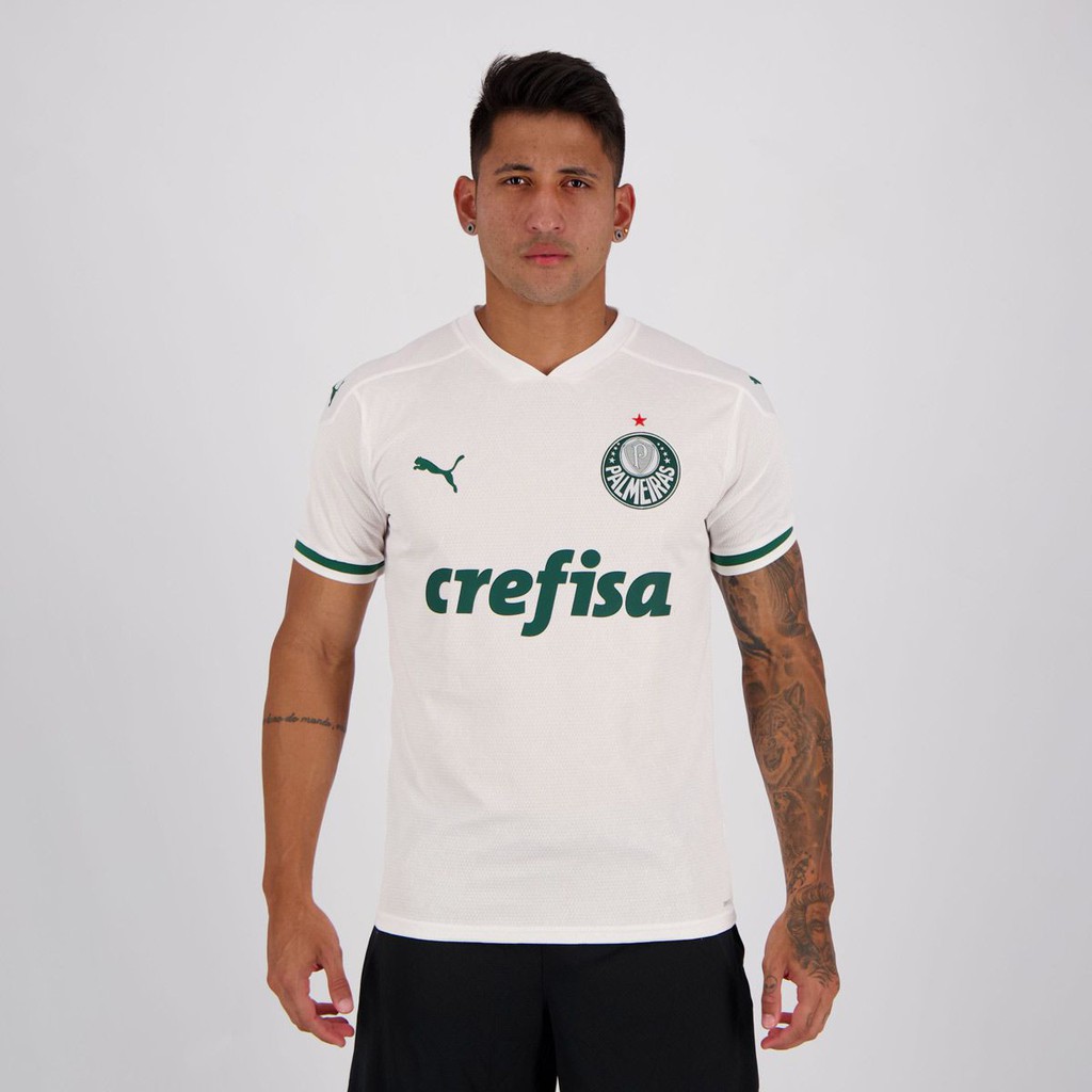 Camisa Palmeiras Branca 2020 / 2021 Original Puma Envio Imediato! Promoção! Shopee Brasil