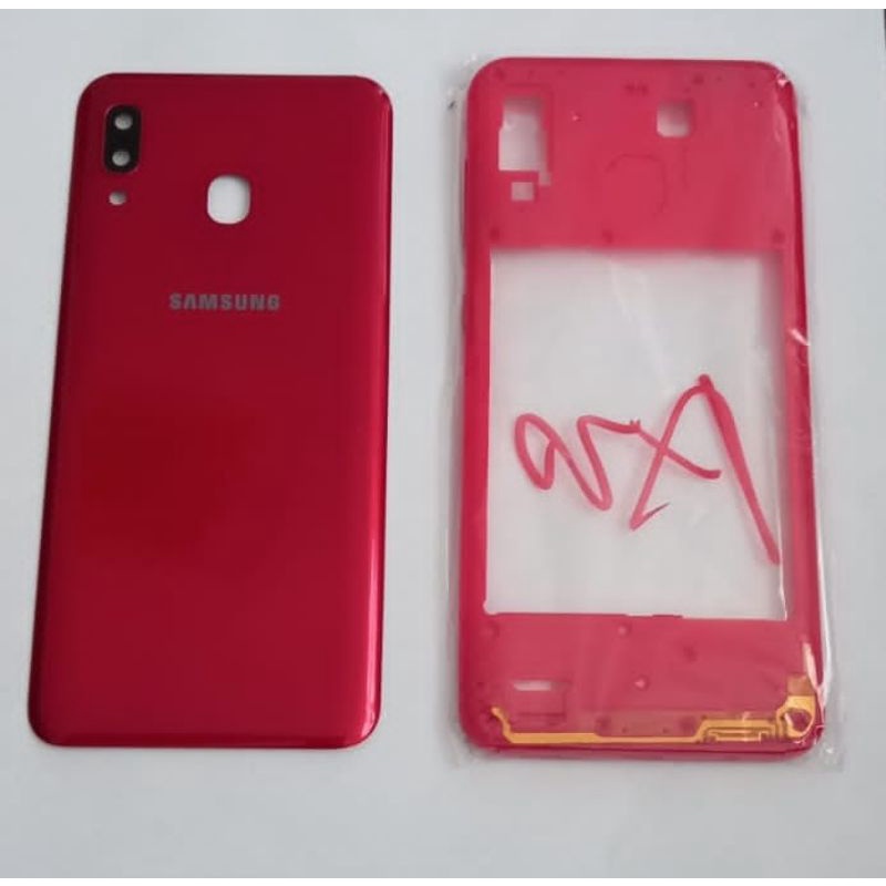 aro lateral + tampa traseira para galaxy A20 A205 novo