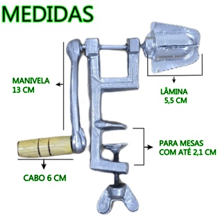 ralador de coco, aparelho de ralar coco a manivela rapa coco em Oferta na Shopee