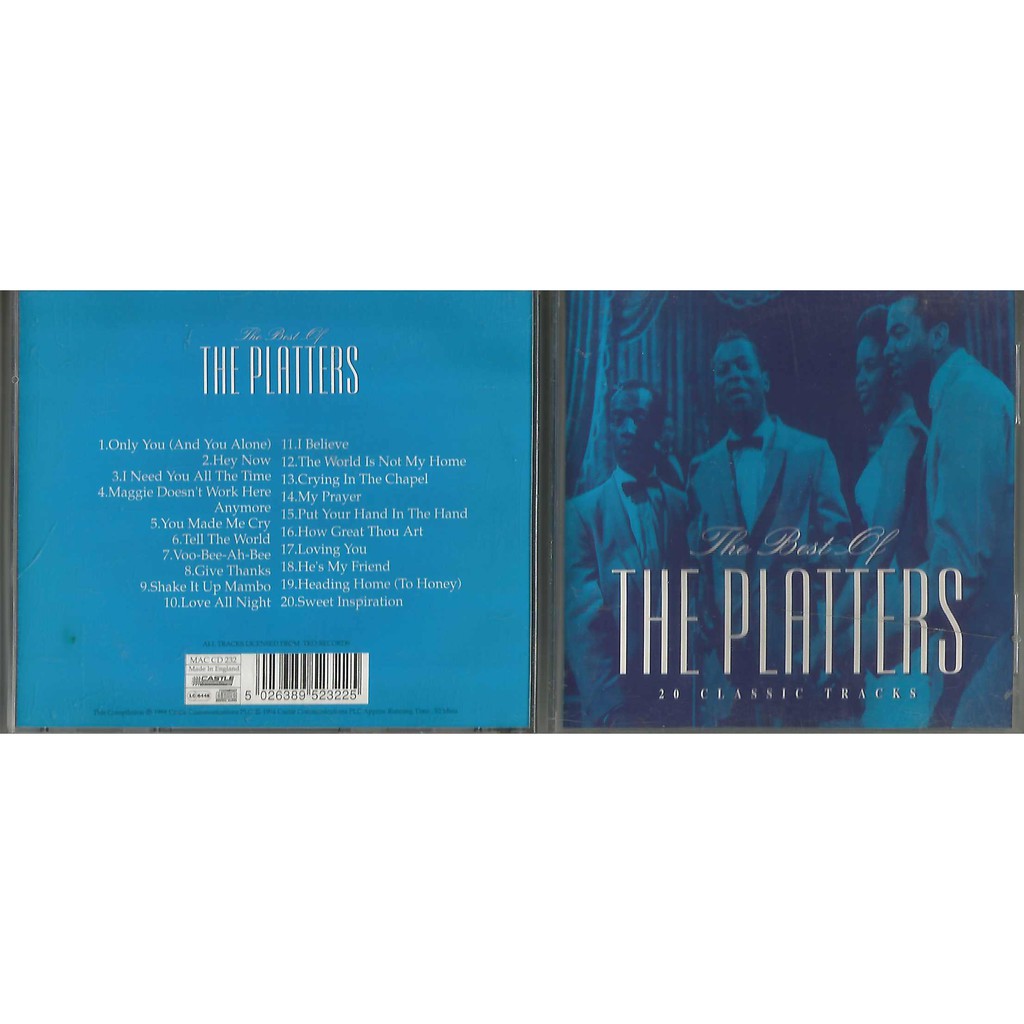 LOTE  CD + DVD THE PLATTERS (The Best Of) CASTLE 1994 Impecável  e o DVD (And Friends)