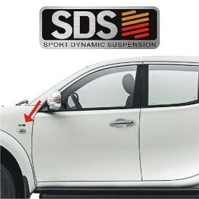 Par Emblema Resinado Sds L200 Triton Adesivo Resinado