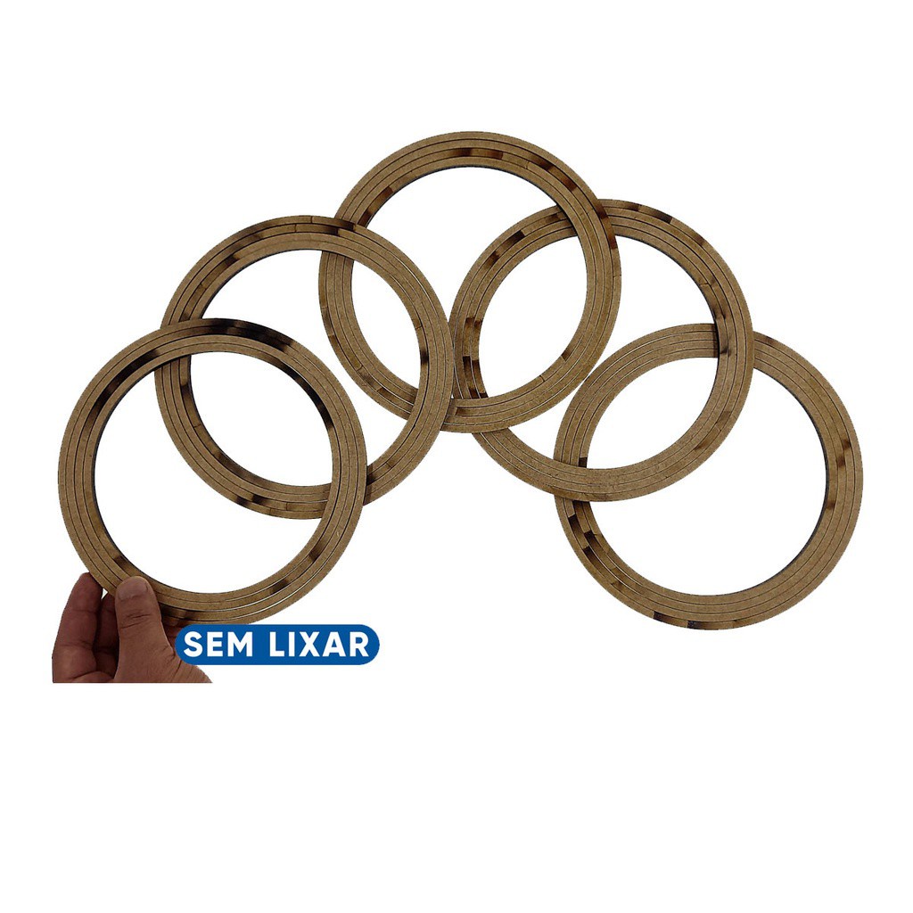 Kit 10un Bastidores 16/18cm Moldura Bordado Crochê S/ Lixar