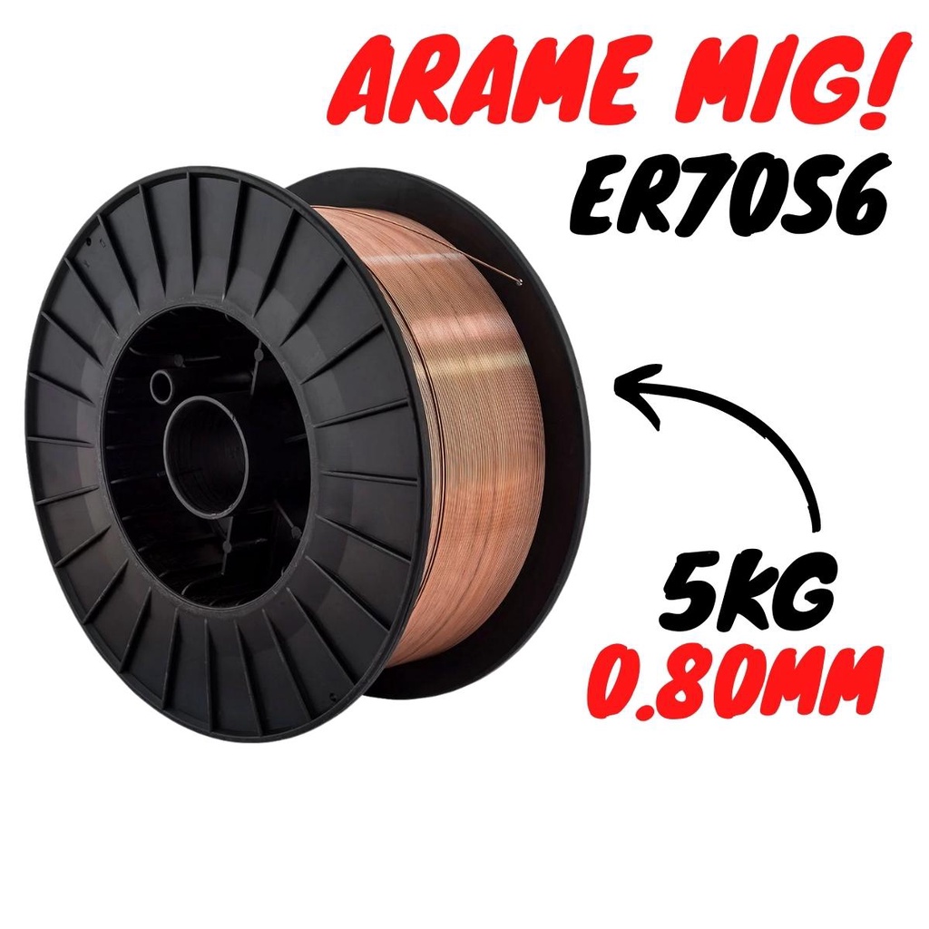 5kg Arame Mig 0,80mm (ER70s-6) - Soldaforte