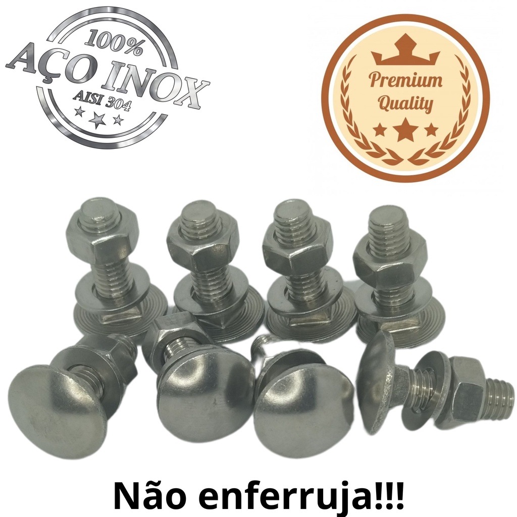 Parafusos Inox Parachoque Opala Comodoro Ss Caravan 68 83