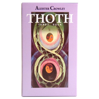 78 Peças Cartas De Baralhos Alester crowley thoth Tarot Deck Jogo Palying Para Festa Game