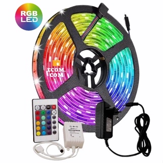 Fita Led Colorida A Prova Dagua Luz Led Original Com Fonte 5 metros em Oferta na Shopee