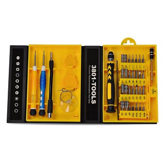 Kit de Chaves de fenda conjunto de ferramentas 38 em 1 KLTE-3801 Magnético para Reparo Profissional de Dispositivos