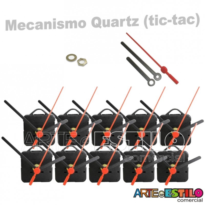 10 Maquinas De Relógio De Parede Quartz - TIC-TAC Mecanismo Completo motor de relógio de parede em Oferta na Shopee