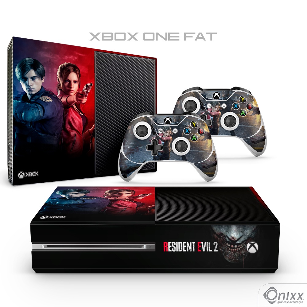 Skin XBOX ONE FAT Adesiva Resident Evil 2