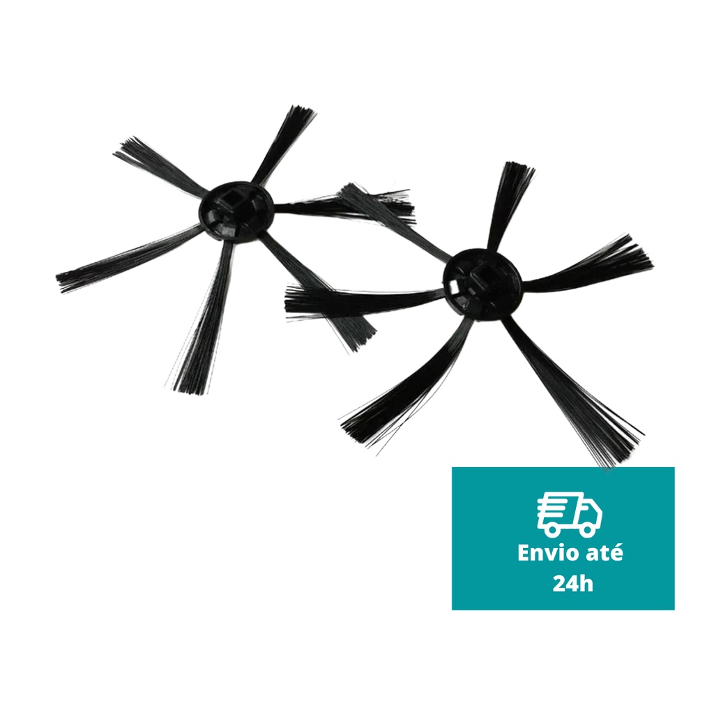 Par de Escova Para Robo Aspirador Compativel com Multilaser, Mondial e Obaduster em Oferta na Shopee