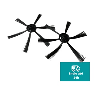 Par de Escova Para Robo Aspirador Compativel com Multilaser, Mondial e Obaduster em Oferta na Shopee