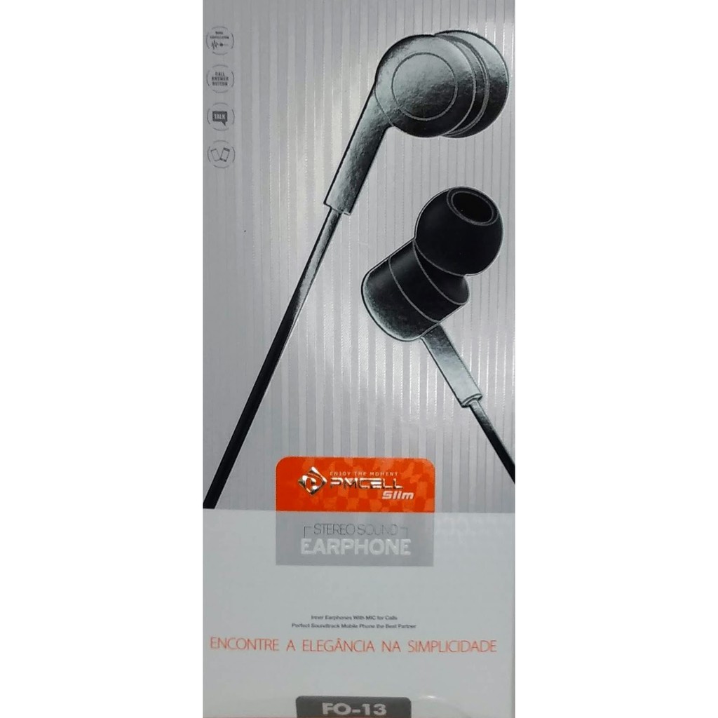 Fone de Ouvido com Microfone Pmcell Extra Bass Fo-13