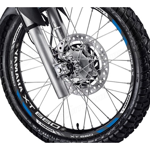 Friso + Adesivo Refletivo D2 Roda Moto Yamaha Xt660 Xt 660