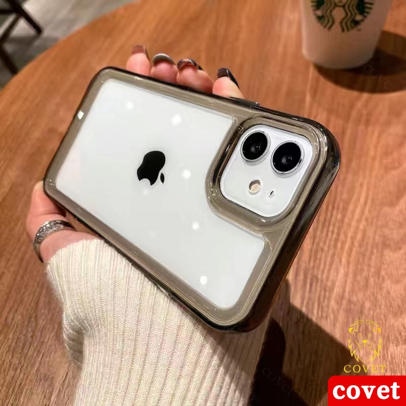 COVET Capa Transparente Anti-Impacto De Alta Qualidade Case Capa Capinha De  Celular Para iPhone 13 12 11 Pro MAX XS XS MAX XR 7 + 8 Plus SE 2020 |  Shopee Brasil