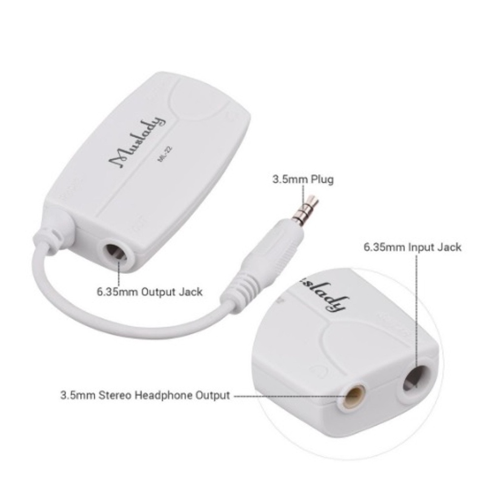 IRIG 2 (-Interface Áudio P/ Celular Android iPhone Lives Guitarra Baixo Violão Amplificador Pedaleira Digital e placa de Som