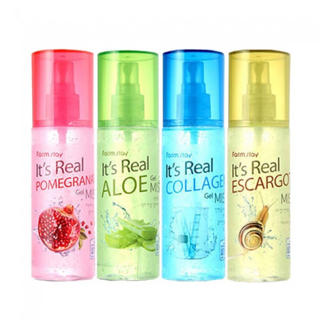 farmstay It's real gel mist 120ml 4types em Oferta na Shopee