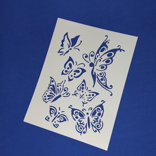 Stencil para Pintura Borboletas 15x20cm em Oferta na Shopee