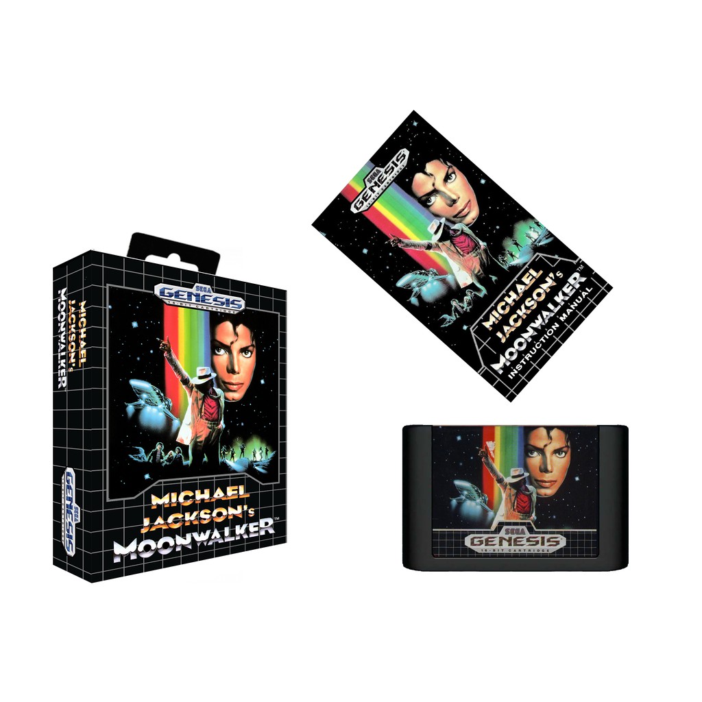 Jogo Michael Jackson Moonwalker com caixa (plástico) e manual NOVO Mega drive Genesis