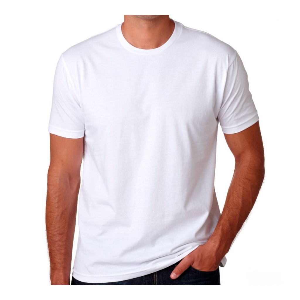 Camiseta masculina malha 100% algodão decote redondo em Oferta na Shopee