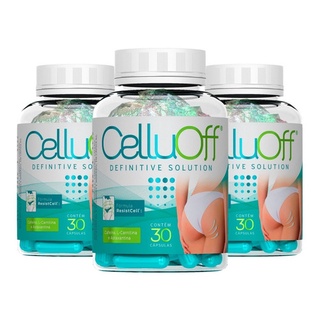 3x Celluoff Definitive Solution Cápsulas 3 Meses