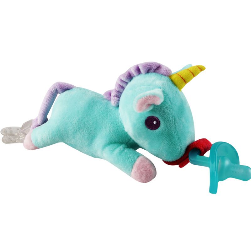 16cm Baby Pacifier Toys Unicorn Pacifier plush holder Removable Toys  Feeding Accessories | Shopee Brasil