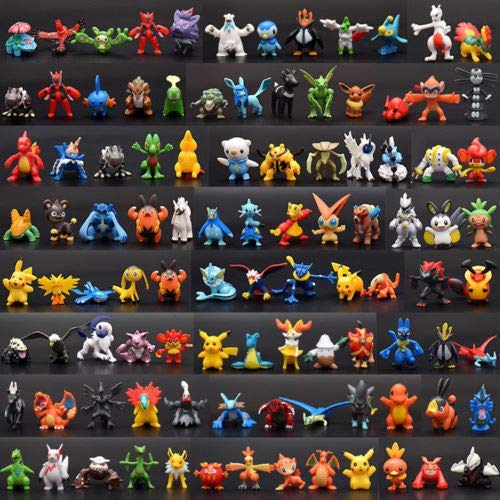 24pcs Lotes Mistos Pokemon Mini Bonecos De Pérola Aleatória Brinquedo