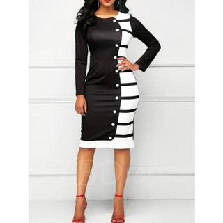Vestido Tubinho Social Moda Evangélica Gospel  Social Preto