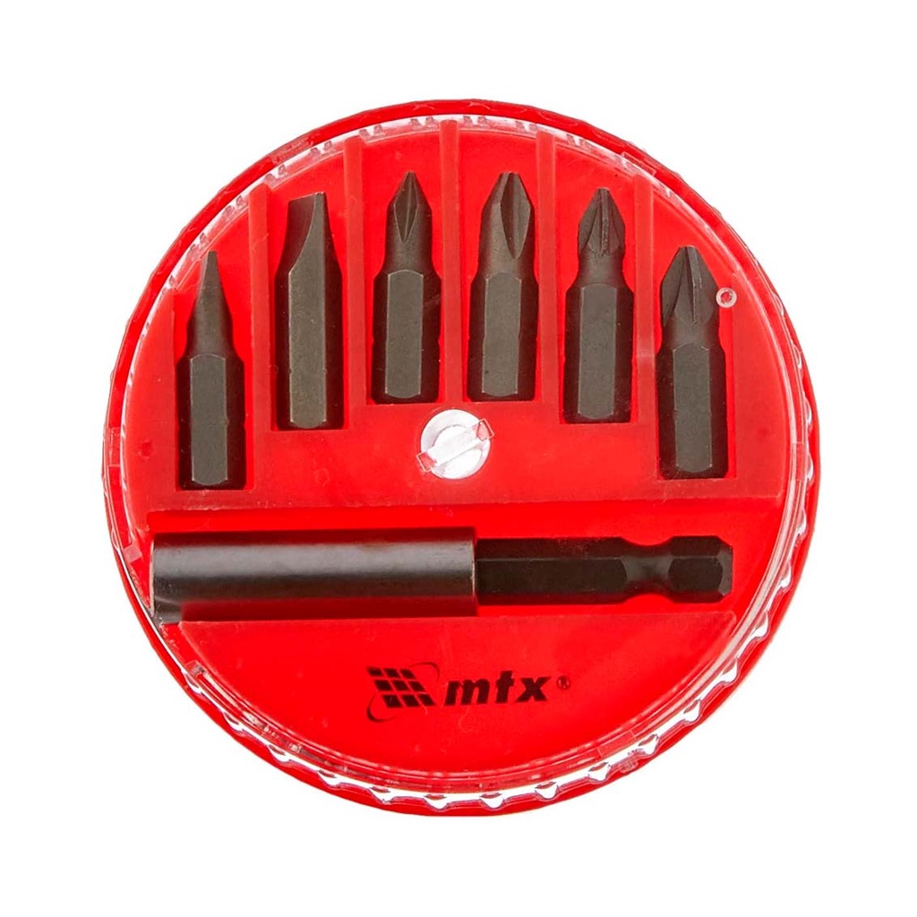 Jogo De 7 Bits Com Adaptador Magnético De Aço - Mtx 113929 em Oferta na Shopee