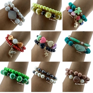 10 Kits Pulseiras ( Com 2 Pulseiras em cada ) - Atacado / Revenda