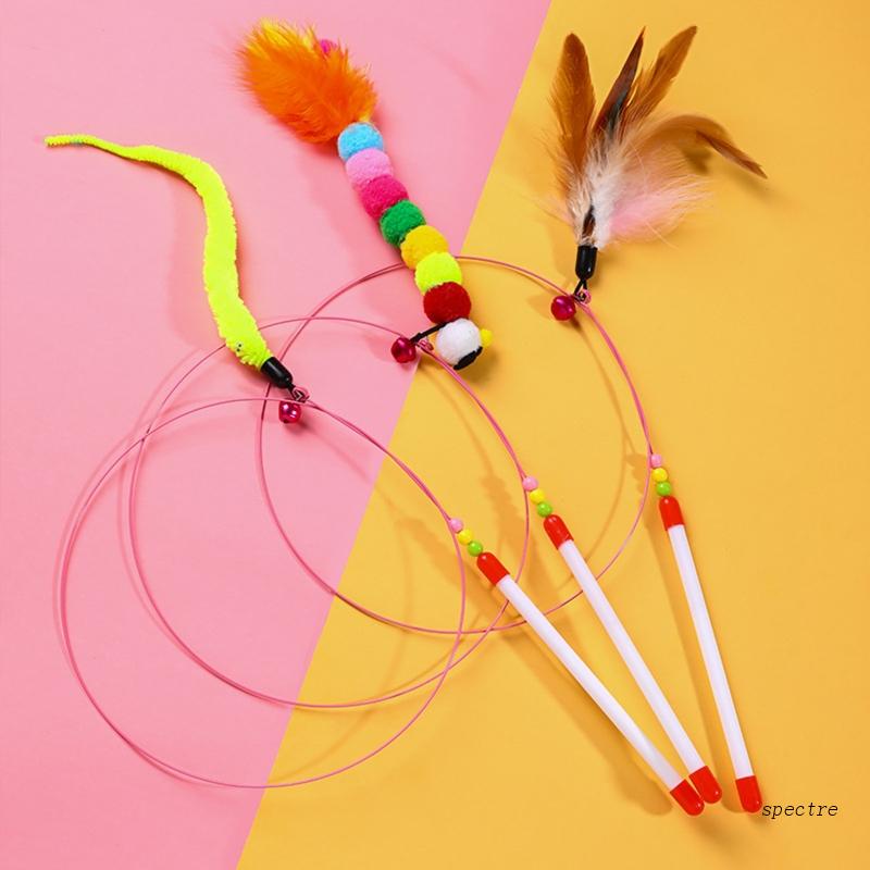 Brinquedo Vara Para Gatinho Brincando Varinha Teaser Fontes Do Gato Pena