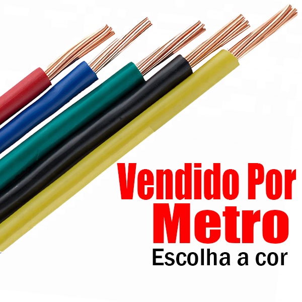 Fio Flexível Cabinho automotivo 1,5mm vendido por metro em Oferta na Shopee