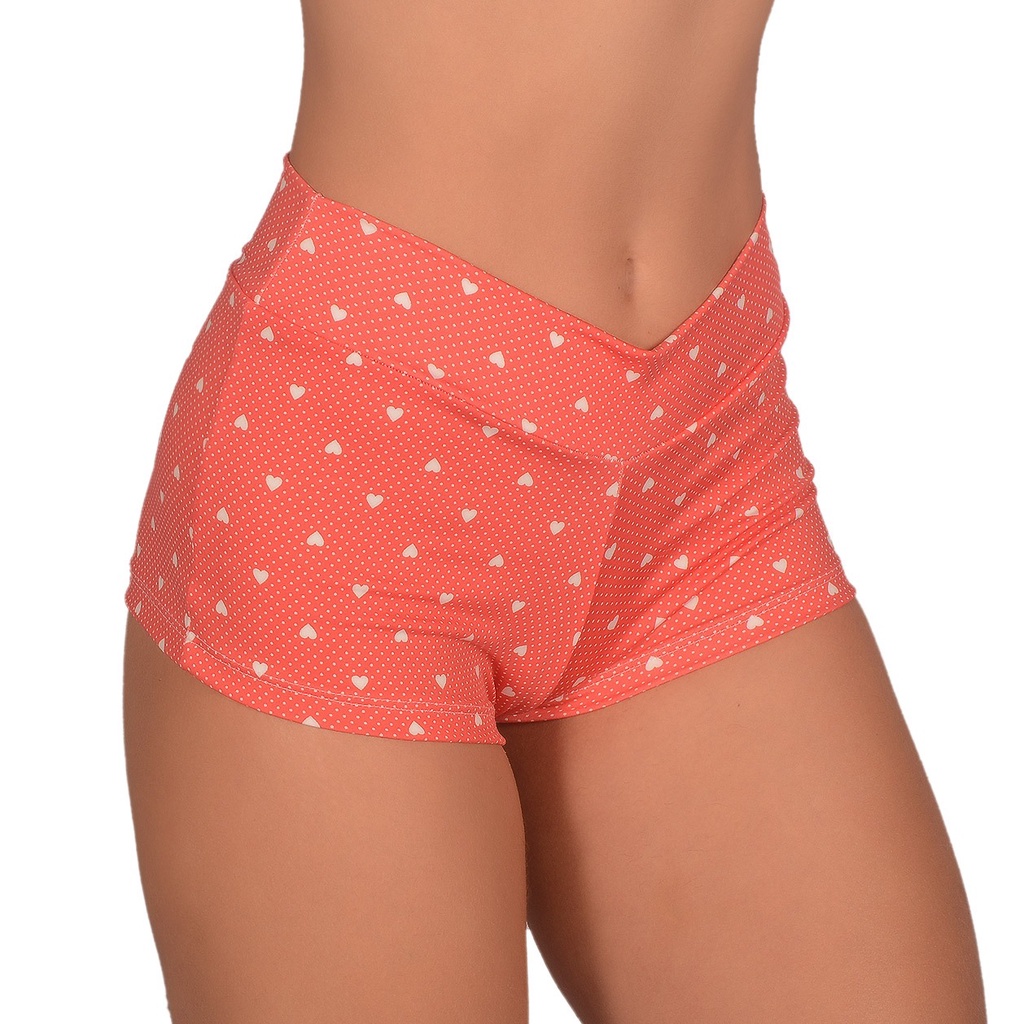 Kit 6 Shortinho Tecido Resistente e Macio Estampado e Lisa Sexy Lingerie