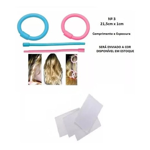 24 Bigudinho/bigodim Circular Flexível Nº 3 + 100 Papel
